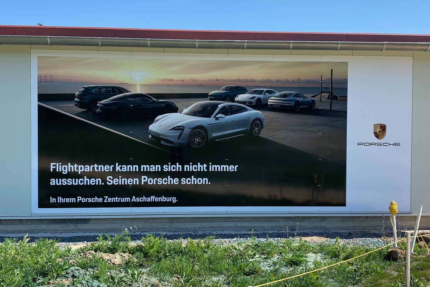 Plakatwand von Porsche