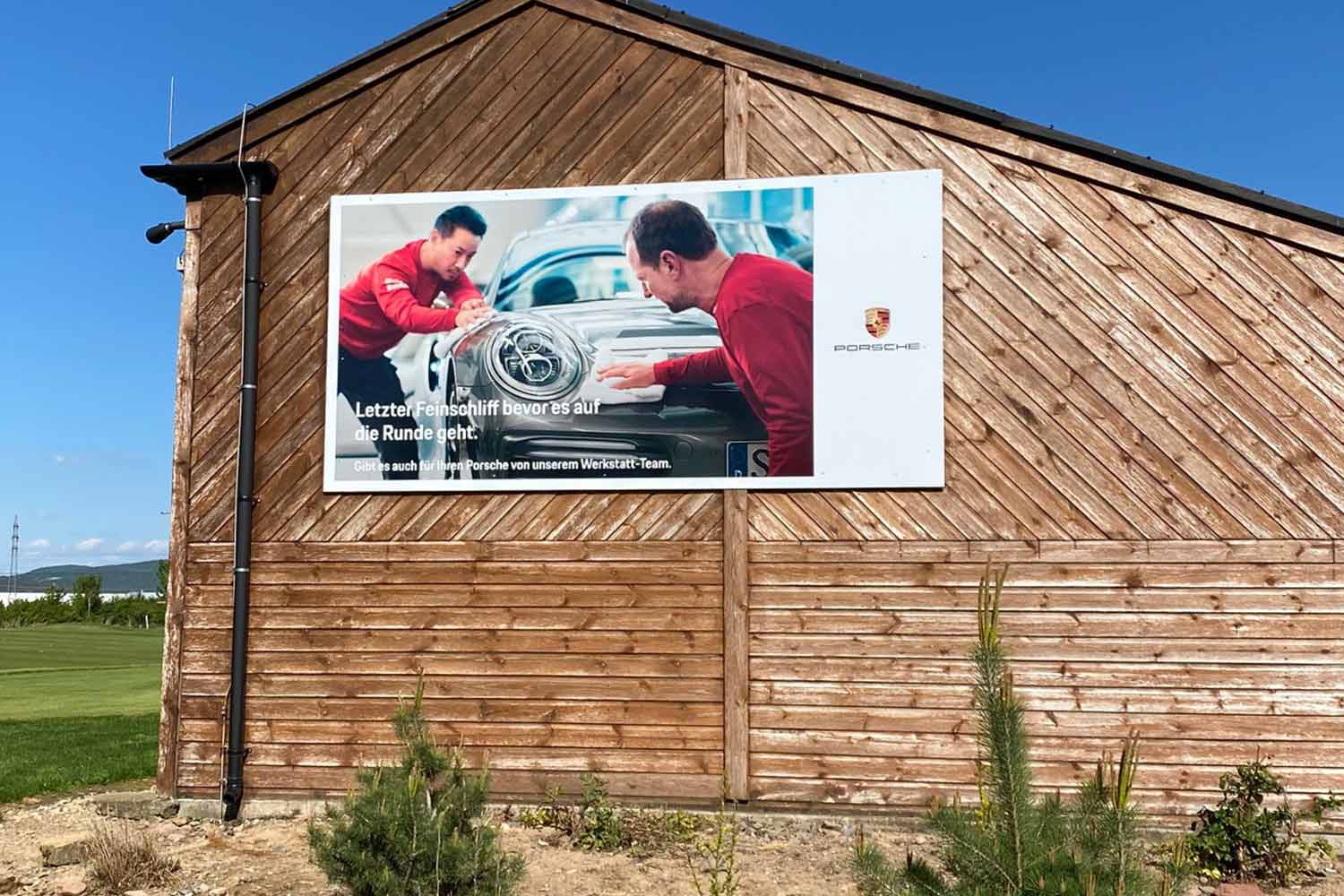 Porsche Plakatwand